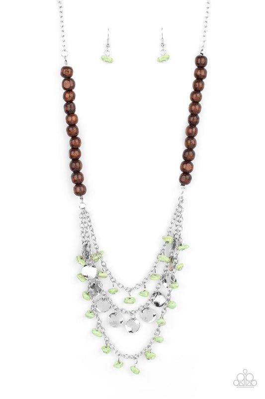 Paparazzi Accessories - Plains Paradise - Green Necklace