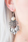 Paparazzi Accessories - A Bit On The Wildside - White Earrings