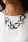 Paparazzi Accessories - Capital Contour - Black Necklace