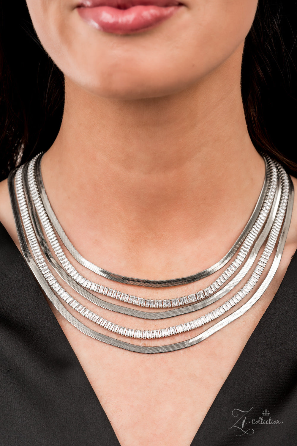 Paparazzi Accessories - Persuasive - 2021 Zi Collection - Silver Necklace