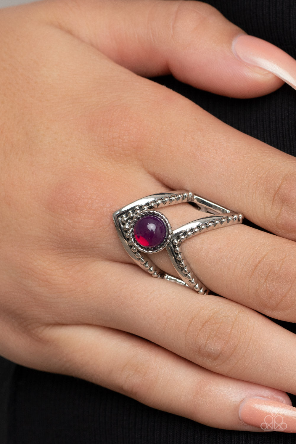 Paparazzi Accessories - Axial Angle - Purple Ring