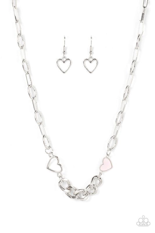 Paparazzi Accessories - Little Charmer - Pink Necklace