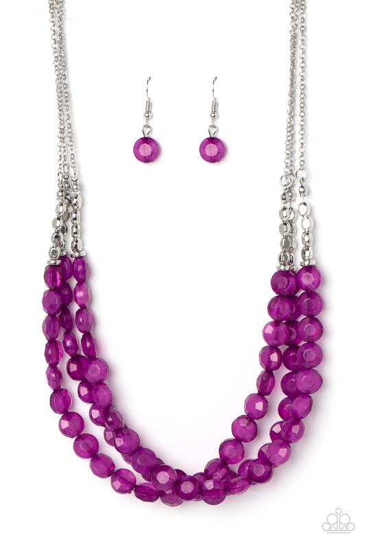 Paparazzi Accessories - Pacific Picnic - Purple Necklace