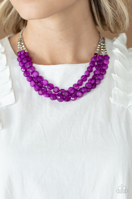 Paparazzi Accessories - Pacific Picnic - Purple Necklace