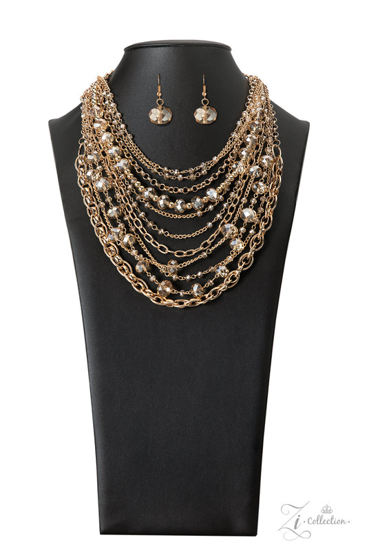 Paparazzi Accessories - Reminiscent - 2022 Zi Collection - Gold Necklace